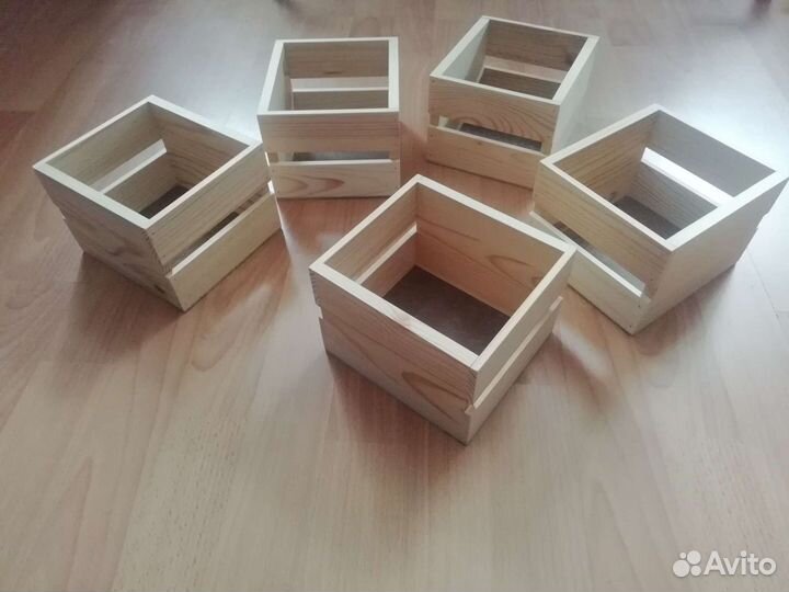 Деревянные коробочки 14*14 высотой 11см