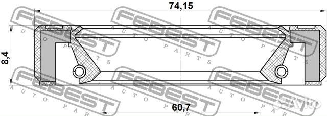 Сальник привода 60.7x74.15x8.4x8.4