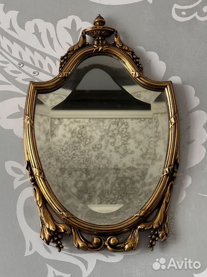 Антикварное зеркало бронза 19 век