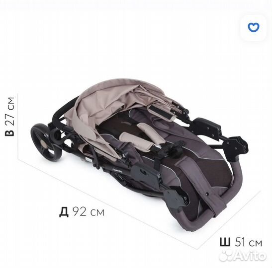 Коляска прогулочная Babyton Comfort Plus Beige