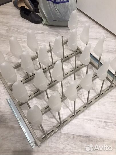 Выдвижная полка с вставкой для обуви