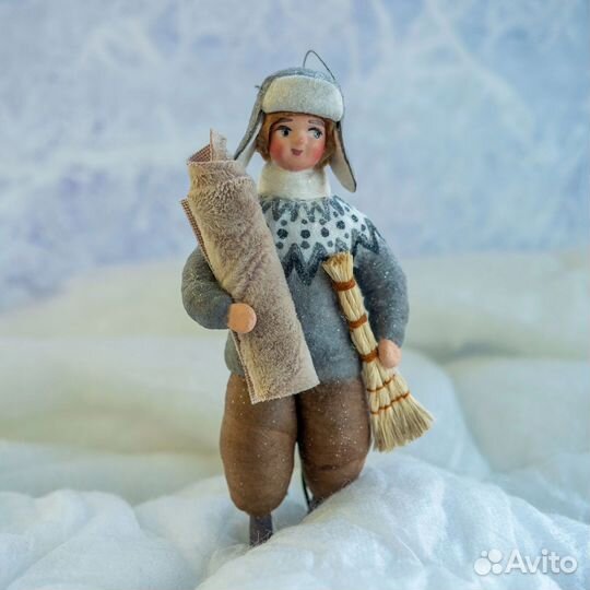 Ватные елочные игрушки