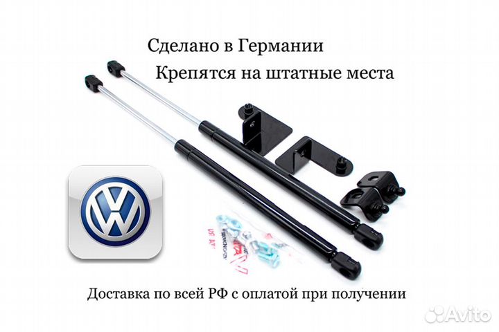 Газовые Упоры Капота Volkswagen Polo Sedan (2020)