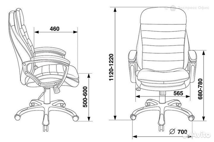 Кресло для руководителя Бюрократ T-9950LT/black