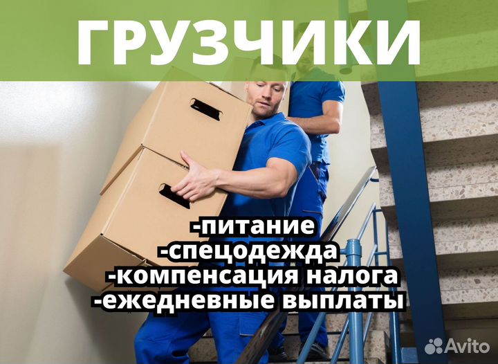 Грузчик свободный график. Код:vs674