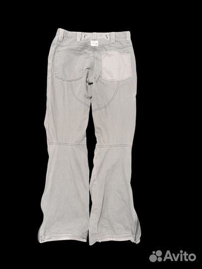 Джинсы archive клеш на застежке