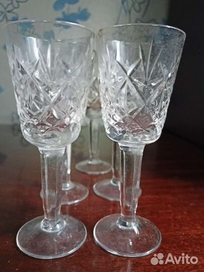 Хрустальные рюмки,фужеры разные времён СССР