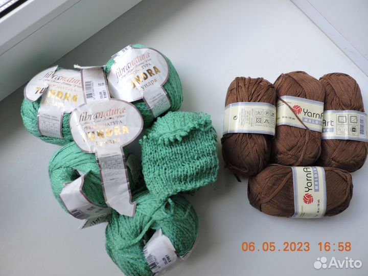 Пряжа для вязания хлопок и хлопок с полиамидом
