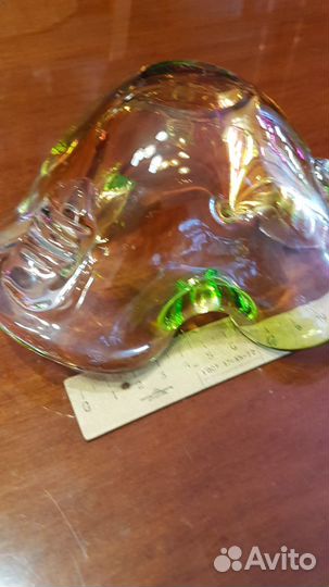 Ваза и пепельница цветное стекло чехословакия