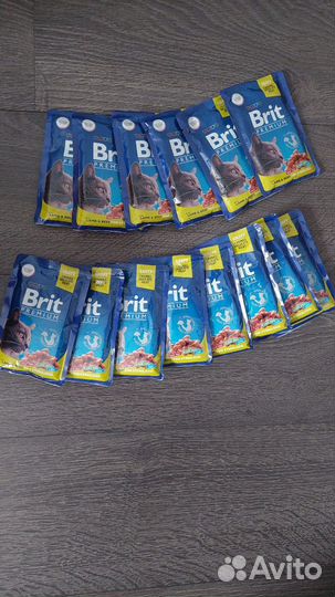 Паучи Brit Premium для кошек