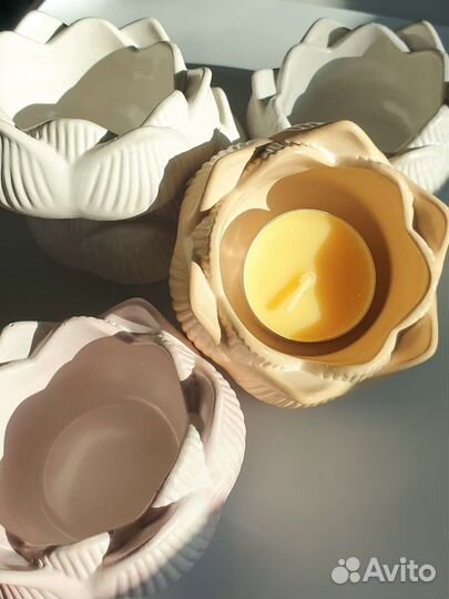 Подсвечник из гипса 