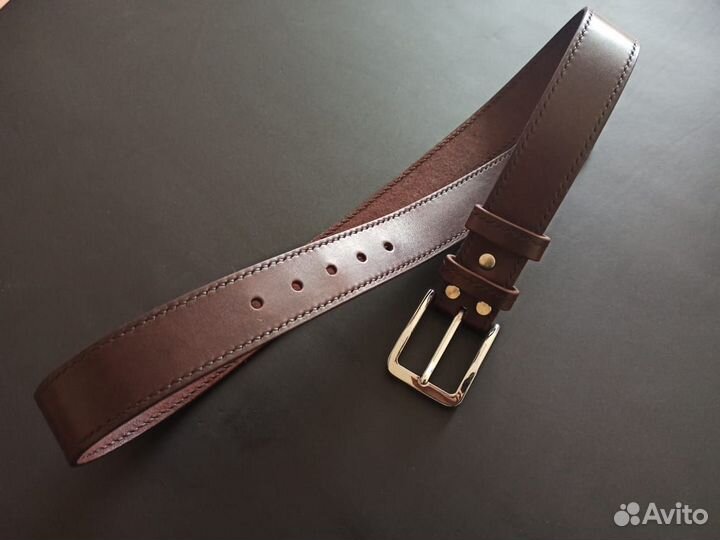 Ремень из натуральной кожи быка. Портмоне