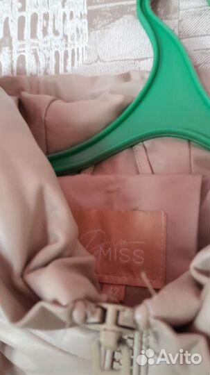 Пуховик эко кожа 44р