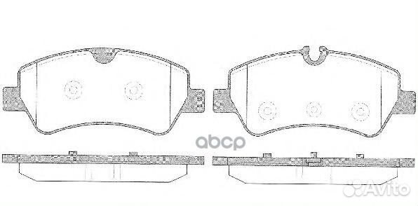 Колодки торм.зад. 1521.00 Remsa