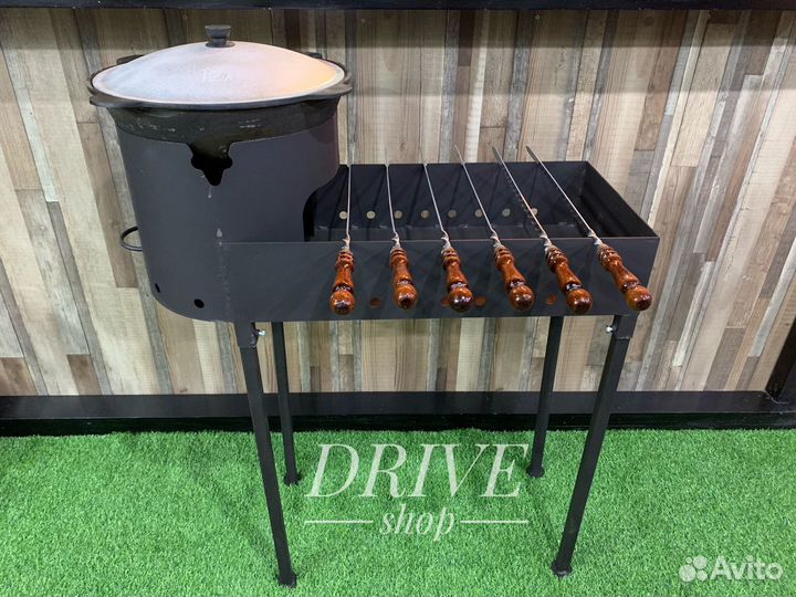 Мангал с печью