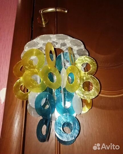 2 подвеса из ракушек под лампы или без