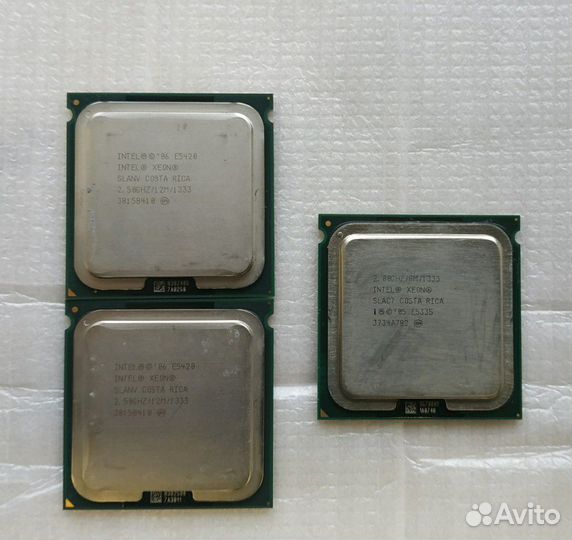 Процессоры на сокет 771/775/1366/2011 рабочие б/у