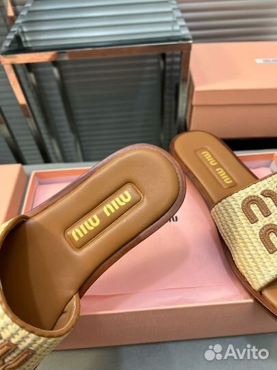 Шлепанцы Miu Miu премиум
