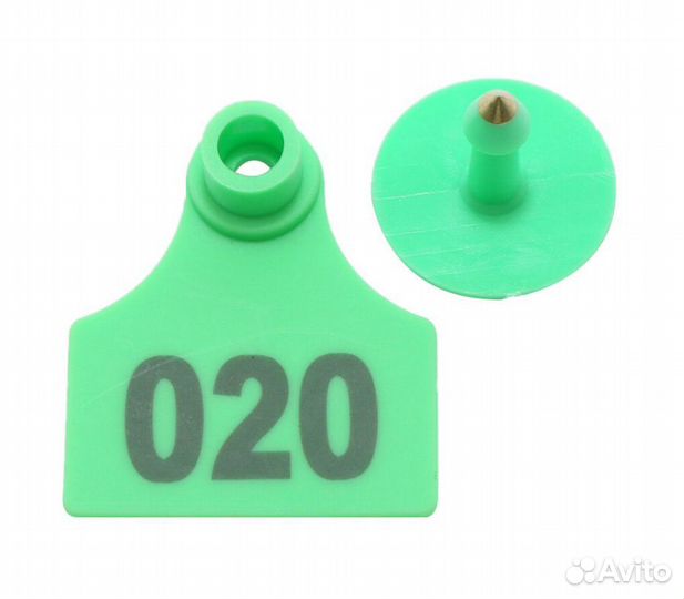 Бирка для животных, двойная 40*50 мм 100 шт