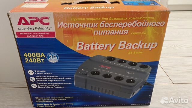 Ибп APC Back-UPS ES 400VA BE400-RS