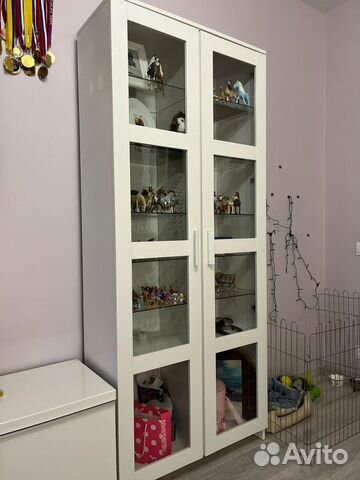 Стеллаж IKEA застекленный купить в Москве | Товары для дома и дачи | Авито