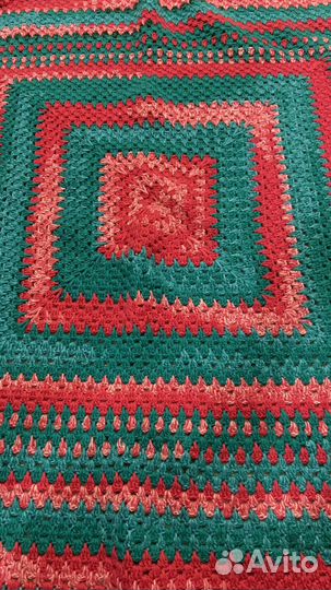 Плед ручной вязки