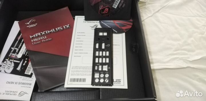 Материнская плата asus maximus IX hero