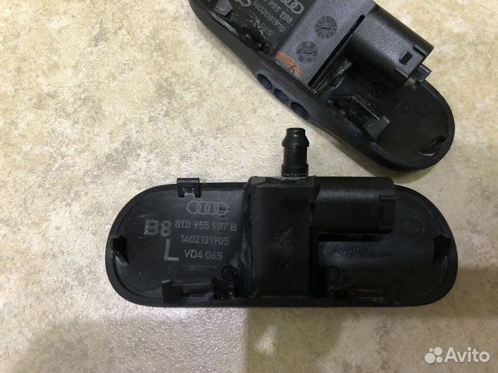 Форсунки омыватиля лобового стекла audi a4 b8