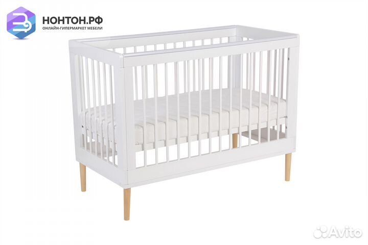 Кроватка детская Polini kids Simple 360 белая