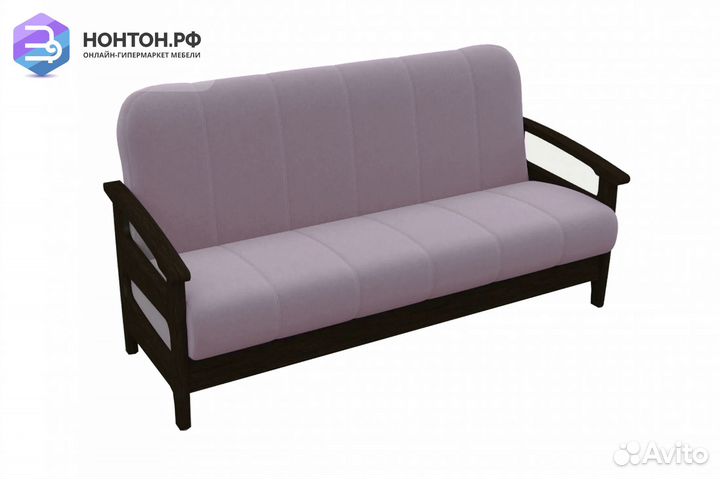 Диван книжка Омега сиреневый / венге