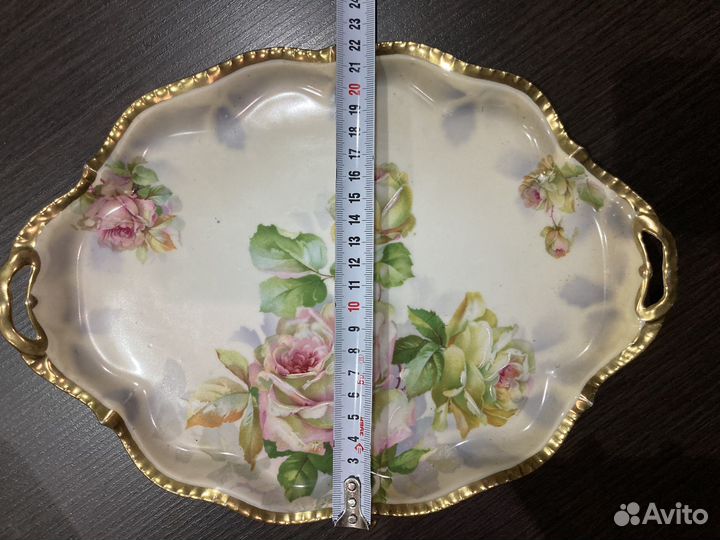 Антикварный поднос -визитница