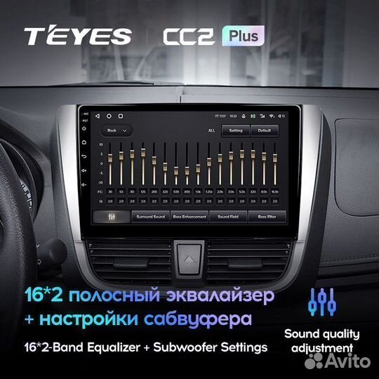 Магнитола Toyota Vios Yaris L CC2 Plus 4/32