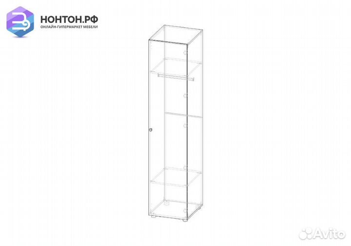 Пенал Мийа-3А ясень шимо светлый / бежевый / фотоп