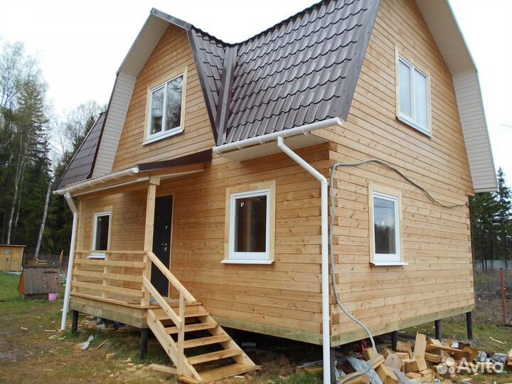 Строим дома под ключ из бруса, бревна