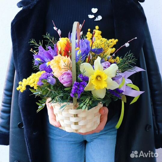 Букет в корзине 