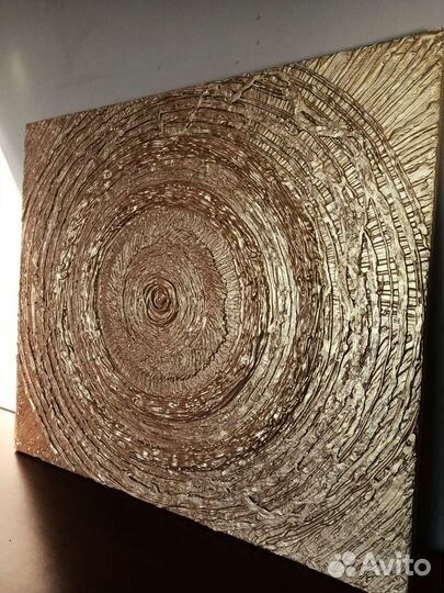 Текстурная картина маслом абстракция