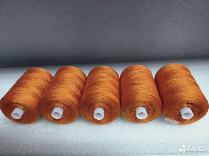 Нитки швейные 45лл-2500 м № 128 (Оранж)