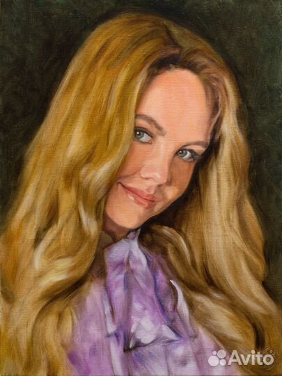 Портрет маслом на холсте по фото на заказ
