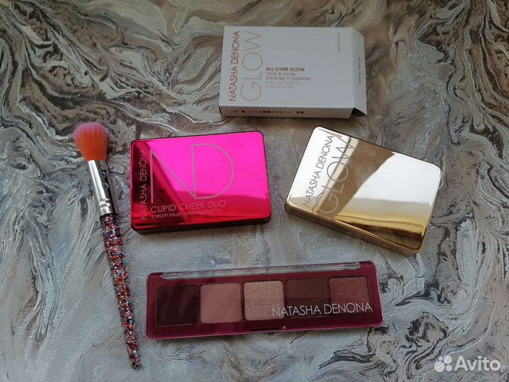 Natasha Deneva тени, румяна,хайлайтер