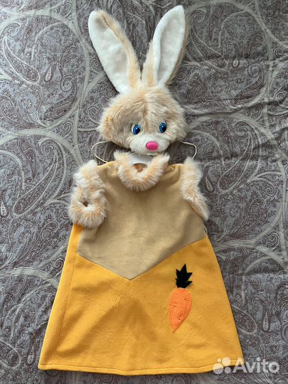 Новогодний костюм зайки для девочки 110-116 (122)