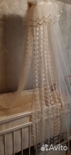Комплект с балдахином в кроватку