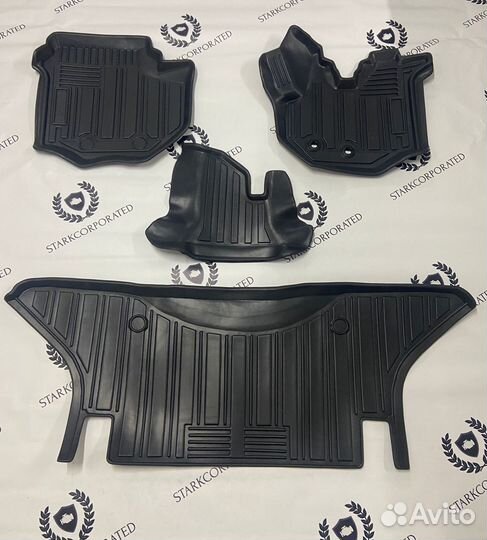 Коврики модельные 3D резиновые Toyota Hiace 200