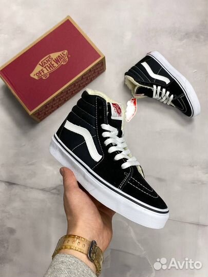 Зимние кеды Vans SK8-HI с мехом