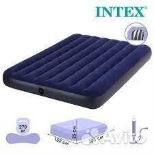 Матрас надувной intex,152 x 203 x 25 новые