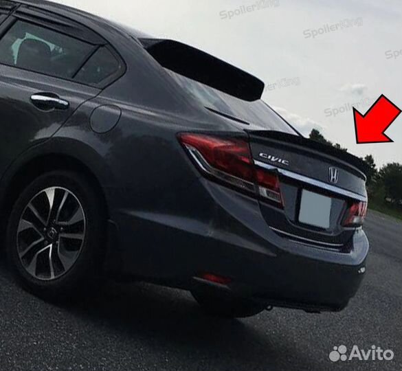 Дактейл спойлер Honda Civic 9