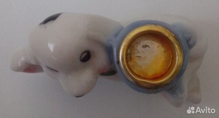 Подсвечник - статуэтка собаки 