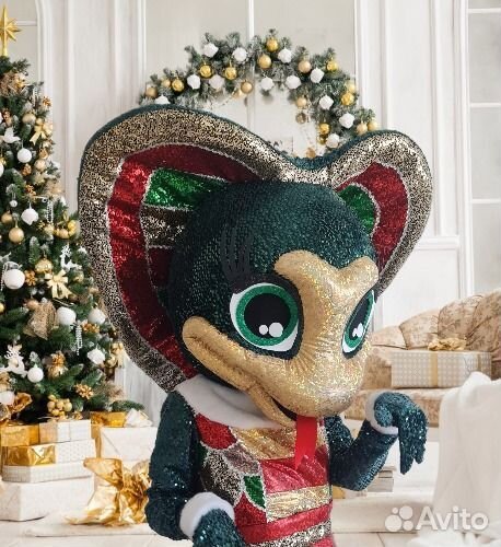 Ростовой костюм змеи. Символ 2025 года