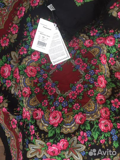 Павловопосадский шерстяной платок Романтика