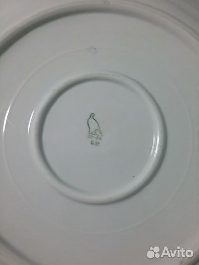 Большое блюдо Дулево 1965