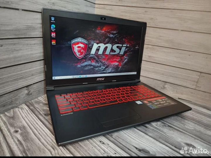 Игровой ноут MSI GTX 1060 6Gb /2.50Ghz/SSD